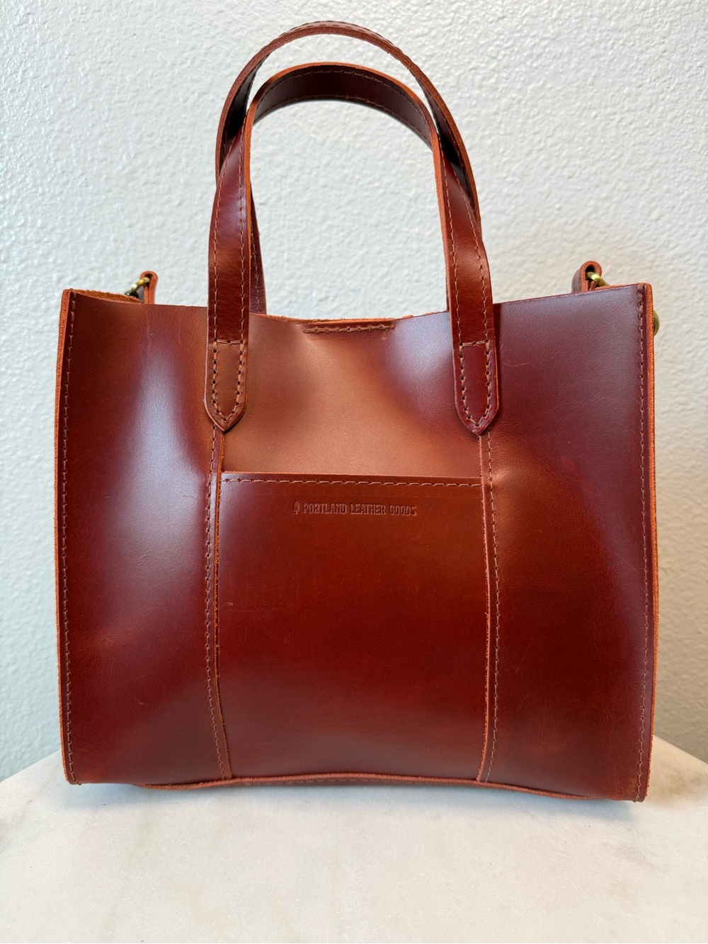 Portland Leather Classic Snap Lola Cowboy Sunset Unicorn Leather Tote